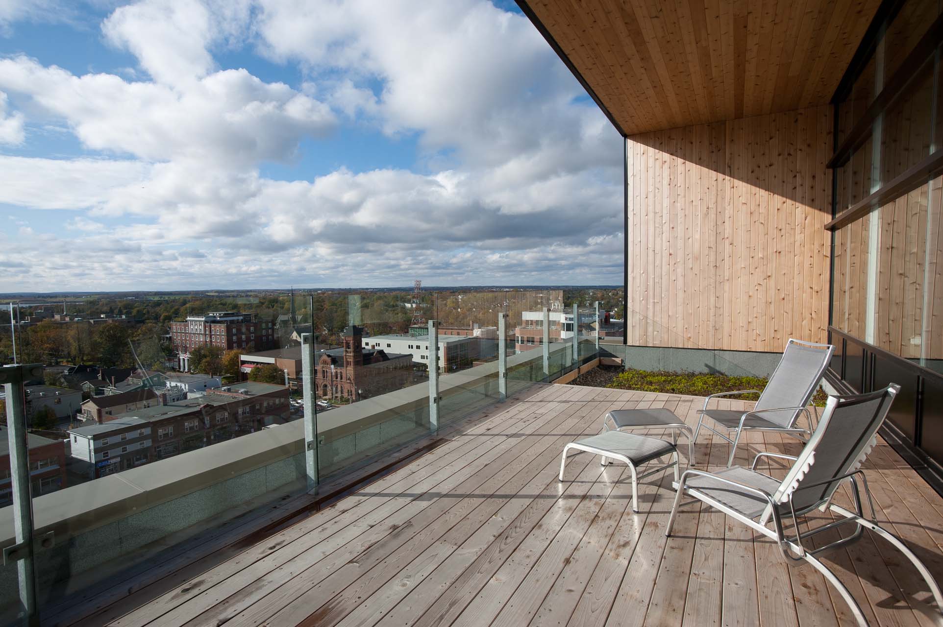 Two chairs on the balcony