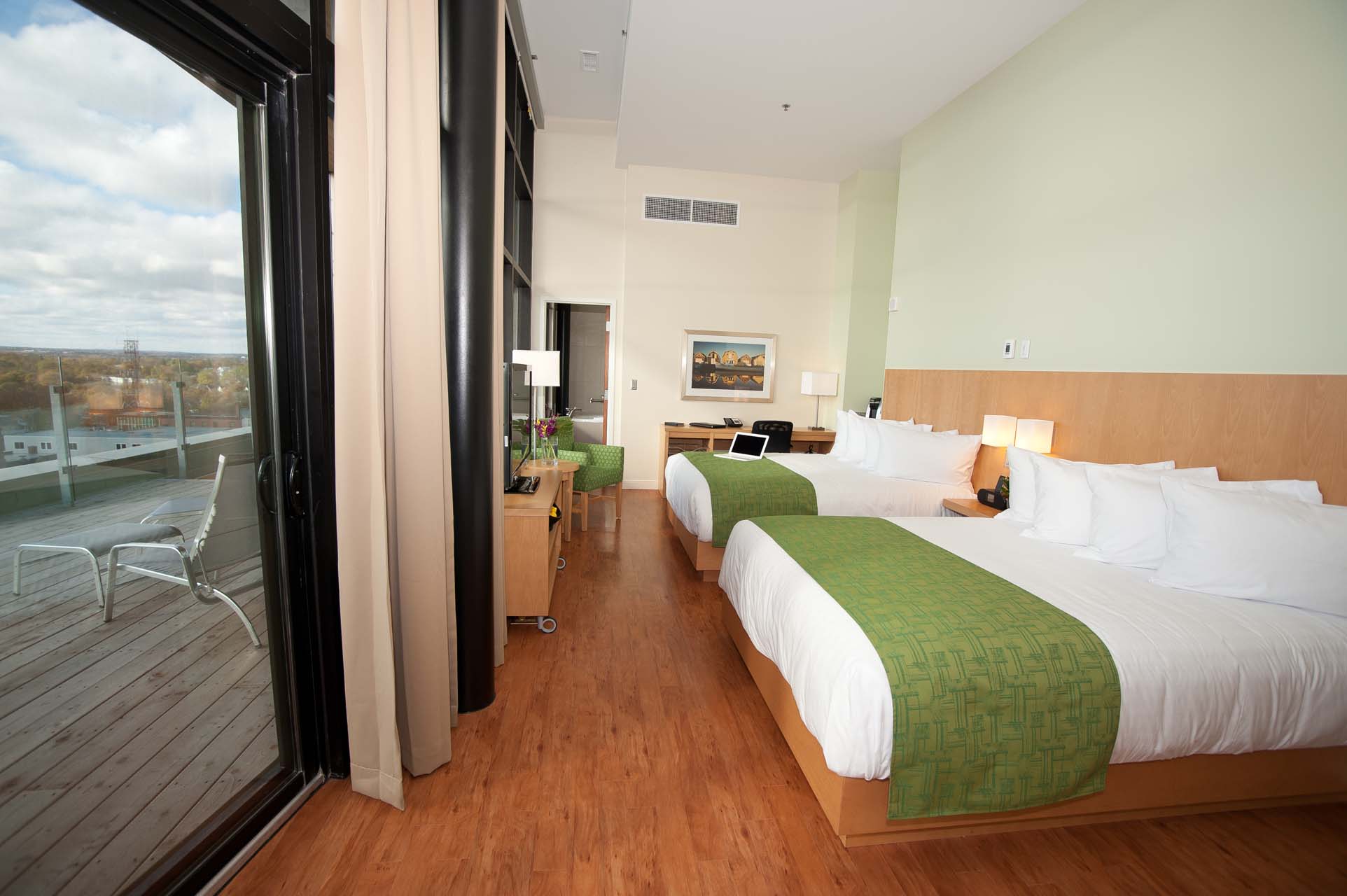 Guest room with two queen beds